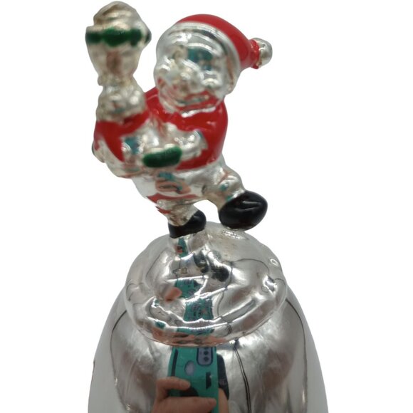 2006 Lenox Disney Christmas Bell Winnie the Pooh Santa Silver Plated Holiday - Picture 7 of 16